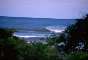 Nice right-hander at Playa Langosta Nice right-hander at Playa Langosta